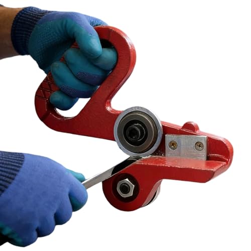 Cisailles à Tôle | Coupe Toiture Double Roue à Traction Manuelle - Cisailles à Métal Réglables - pour la Coupe de l'Acier, de l'Aluminium, du Fer-blanc, du Carton et