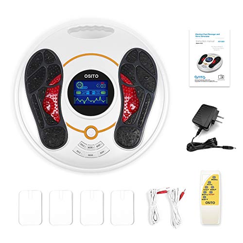 Foot Circulation Plus (Fsa Or Hsa Eligible) - Medic Foot Massager Machine With Tens Unit, Ems (Electrical Muscles Stimulator) Feet Legs Health For Neuropathy, Diabetes, Relieve Pains And Cramps, Rls #TOP6