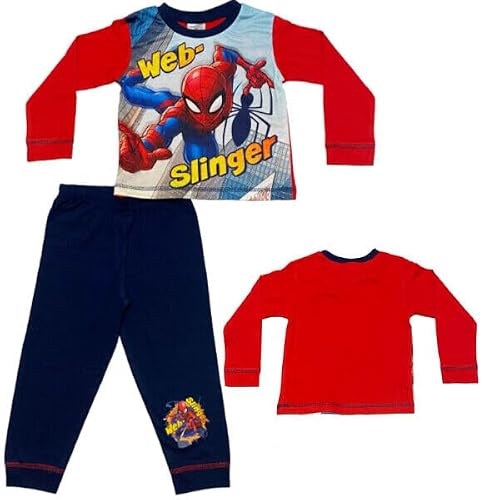 Marvel Boys Blue Spiderman Web-Slinger Pyjamas. Ages 18 Months To 5 Years (18-24 Months) Multicolor