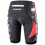 NICEWIN Men’s Cycling Shorts Motorcycle Bike Riding Tights 3D Padded Quick-Dry Half Pants