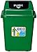 Kosz na śmieci Kosz Na śmieci, śmieci Koszulki Do Recyklingu Wnętrz, Domowa Kuchnia Duża Pojemność Collection Classor Classroom Wastepaper Basket Kosz na śmieci(Size:42 * 31 * 60CM,Color:Zielony)