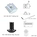 20Sets Black Corner Brackets,(20×28) 2020 Aluminum Extrusion Profile Angle Corner Brackets,Box-Packed Corner Bracket and Screws,Use for 6MM T-Slot CNC DIY 3D Printer and Industrial Bracket Making