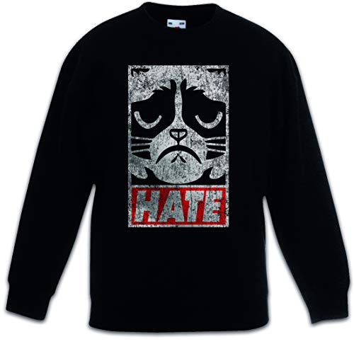 Pullover enfant Urban Backwoods Grumpy sweat-shirt noir chaud garçon fille