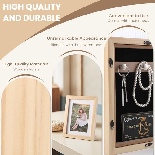 Cadre photo caché avec boîte de rangement secrète murale pour objets de valeur - 5