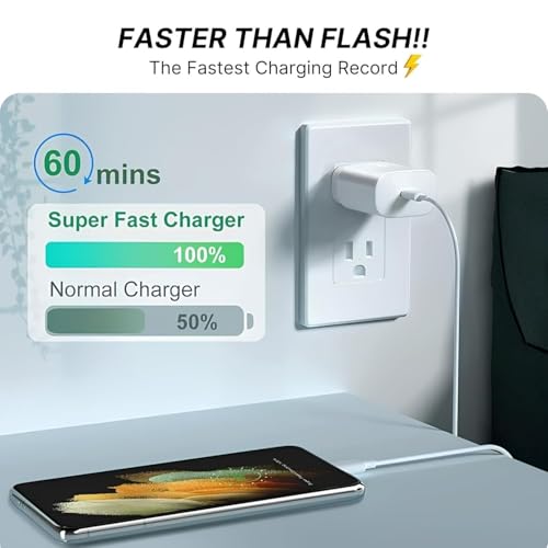 Image of Samsung Original 25W Superfast Charger with USB-C Cable | Type-C Adapter Compatible for Samsung Galaxy S /A /M /F /Z Series /S25 /S24 /S23 /S22Ultra /S21 /21FE /S20 /A34 /A54 5G & More