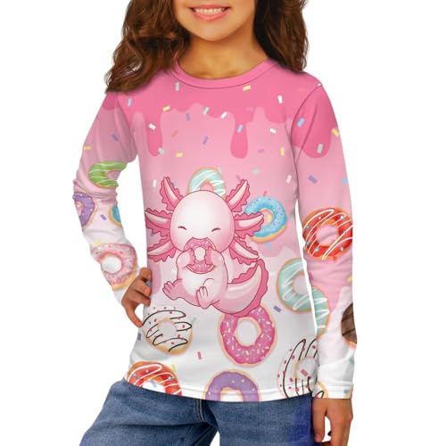 Cute Kids Shirts for Girls 3-16 Trendy Tops for Kids Long Sleeve Crewneck T Shirt Casual Fall Athletic Outfits2