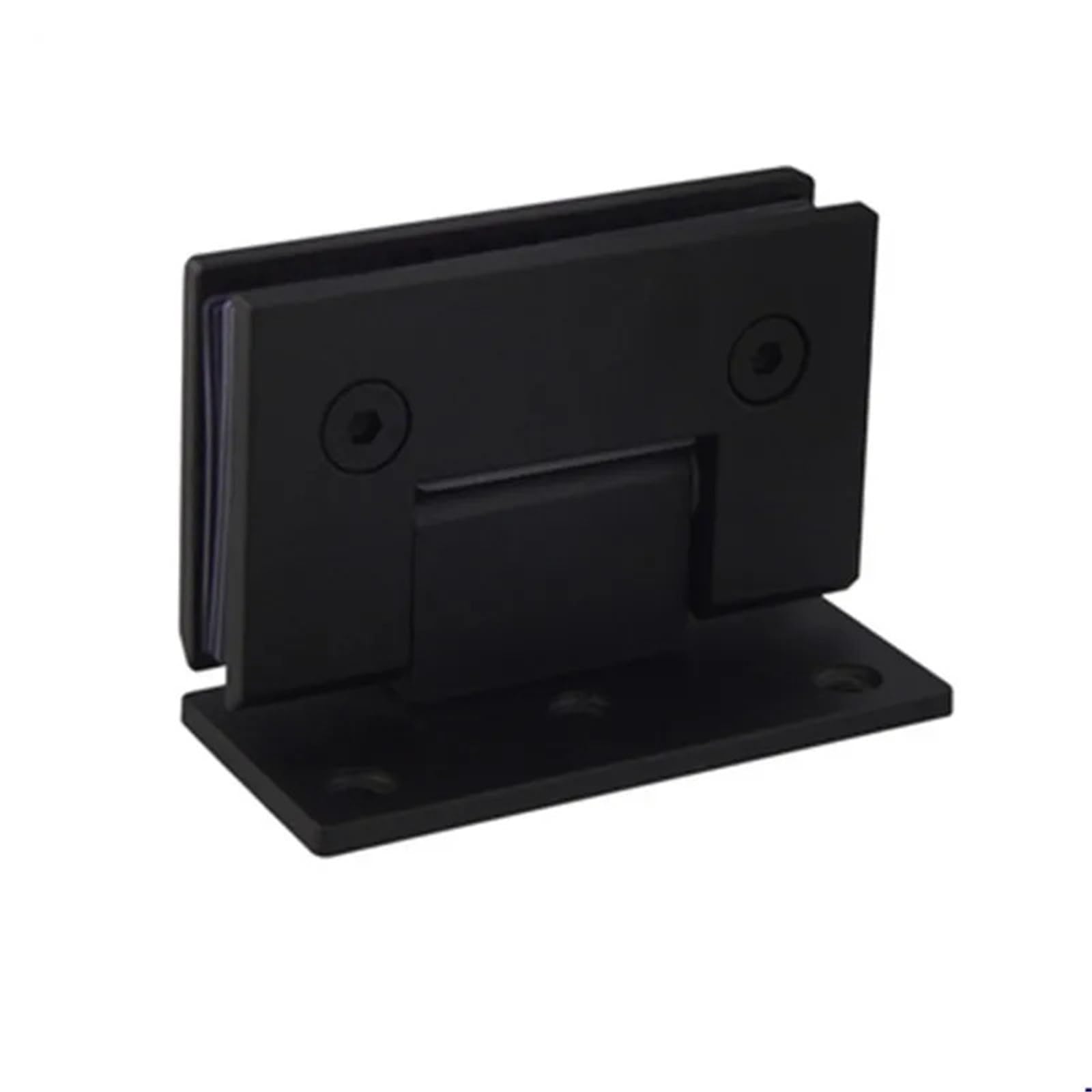 Charnière de salle de bain anti-rouille noire 90 degrés en inox 304 pour douche