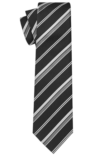 KissTies Mens Necktie Classic Striped Tie For Men In Gift Box