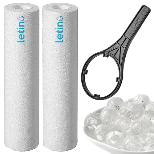 2pcs PP Spun Filter + 1 Spanner + 8pcs Antiscalant Balls for Ro Water Purifiers