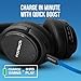 Naztech Driver ANC 1000 Bluetooth Headphones - Active Noise Cancelling, Bluetooth Wireless Headphones with 4 Mics, Comfortable Over-Ear Design, Up to 50Hr Playtime for TV, Travel & More - Black