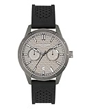 Aston Martin HDL Collection Luxury Mens Watch Timepieces with a Black Strap Featuring a Gun Case and a Grey Dial