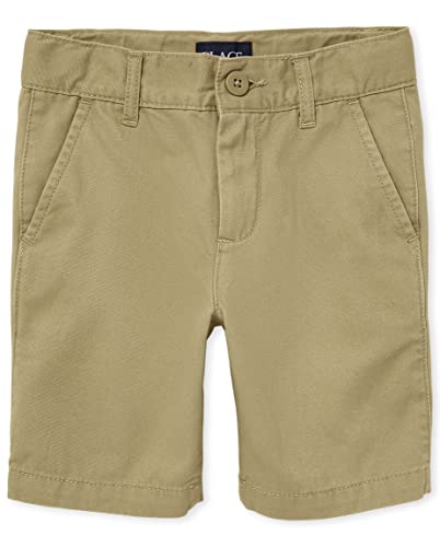 The Children's Place boys Chino Shorts, Flax, 10
