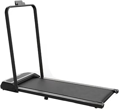 2 in 1 Folding Treadmill, Folding Walking Jogging Machine with Wheels, 2.25HP No Installation Required Electric Treadmill with Remote Control and LED Display for Home, Office, Gym Gray