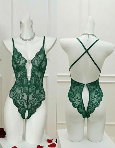 Image of Avidlove Sexy Lingerie for Women Lace Teddy Lingerie One Piece Lingerie Bodysuit
