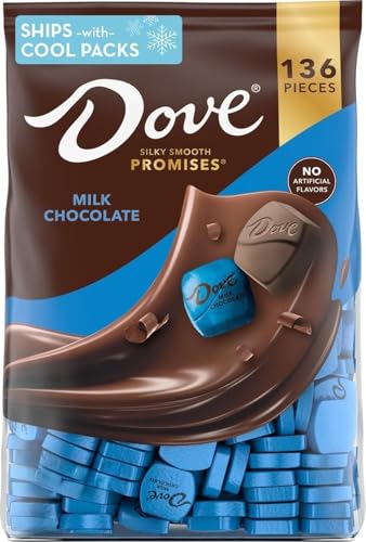 Image of DOVE PROMISES Milk Chocolate Candy Individually Wrapped Bulk Pack (38.09 oz, 136 Piece) Bag