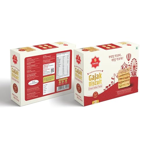 Image of SAHU GAJAK BHANDAR Khasta Gazak 400 g | Sesame Jaggery Chikki, Til Gajak, Traditional Indian Sweet