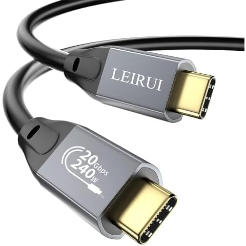 LEIRUI USB C Extension Cable,10Gbps 100W USB C 3.2 Extender Fast Transfer Type C Extender Charging Compatible with PSVR2/USB C Hub/MacBook Air M2 Pro/iPad Pro/Magsafe Charger/Dell XPS Cover