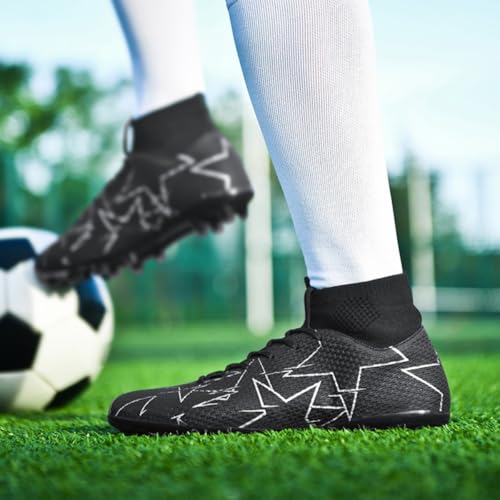 HESBITEUL Soccer Cleats Professional AG Spikes Athletic Football Training4