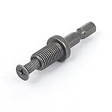 sourcing map  – ® vástago hexagonal taladro eléctrico perforación portabrocas conector adaptador w bloqueo tornillo