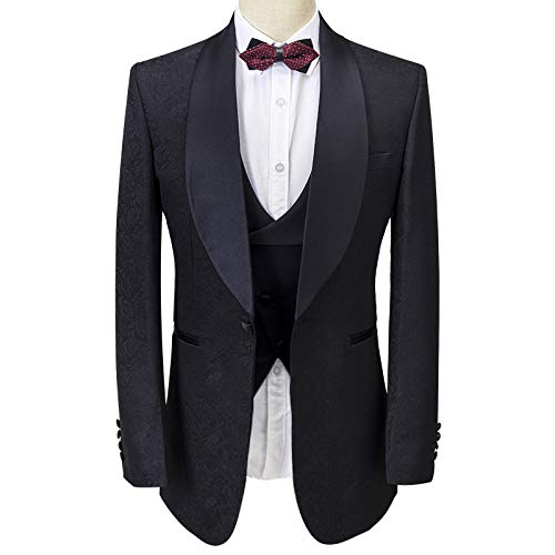 Premium Paisley Floral Flower Premium Slim Fit Tuxedo Prom Party Wedding Groom Suits Blazers Jacket Coat4