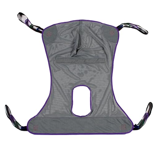 Patient Aid Full Body Mesh Commode Patient Lift Sling, 350lb Weight...