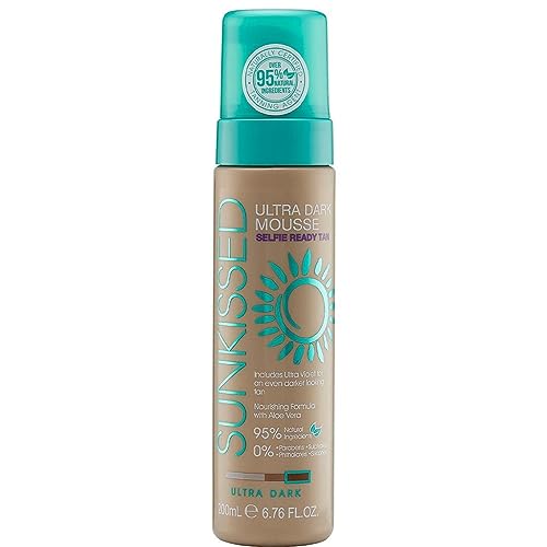 Sunkissed 95 Percent Natural Self Tan Mousse 200ml...