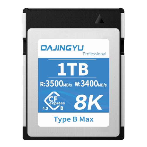 980GB CFexpress 4.0 Type B Memory Card VPG400 Up to 3500/3400 MB/s Read/Write Shooting Video and Photo in up to 4K/8K RAW Compatible with Nikon Canon panasonic Fujifilm Camera