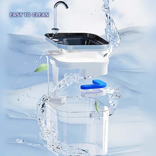 Fuente para Gatos Acero Inoxidable 2.6L miniatura 6