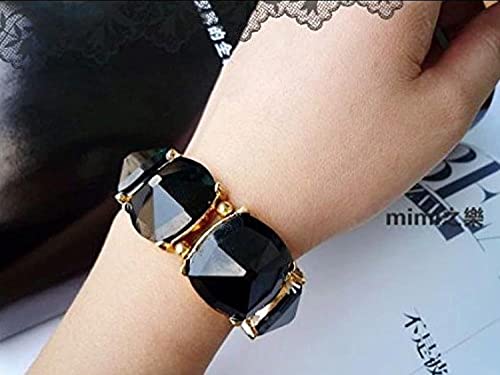 Shining Diva Fashion Black Stone Coff & Kadaa Bracelet For Girls & Women(4814b)