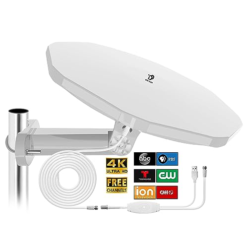 Outdoor TV Antenna 360° OmniDirectional Reception Long 100+ Miles