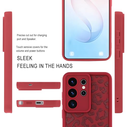 Image of Compatible with Samsung Galaxy S26 Ultra Case, Wine Red