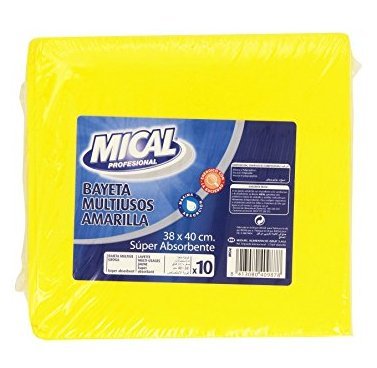 Lavettes Eponge Jaunes 40x38 cm - 10 unités Cover