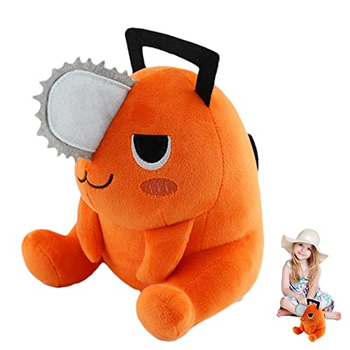 Lindo Hombre Motosierra | Anime Plushie Para Animación Japonesa | Animal Muñeco De Peluche Almohada Para Pochita, Dibujos Animados Motosierra Diablo Perro Figura Juguetes Para Adolescentes Niños Niñas Cover