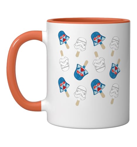Star Wars Darth Vader Pops July 4th Ceramic Mug, Orange/White