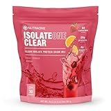 NutraOne Clear Whey Protein Powder Drink Mix, Naturally Flavored, Clear Protein Drink, 20g of Protein, Zero Sugar (Fruit Punch - 30 Servings)