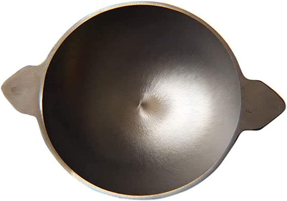 Ayda Pre Seasoned Healthy Cast Iron Super Smooth Appachetty/Appam kadai/Vellapam Pan, Black 8inch