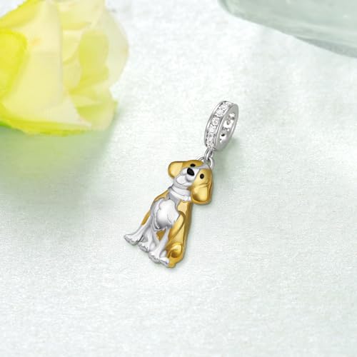 Beagle Gifts 925 Sterling Silver Beagle Charm Cute Animal Dog Jewelry Gifts for Women3