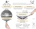 Craft Wok Traditional Hand Hammered Chinese Carbon Steel Wok with Wooden and Steel Helper Handle (14 Inch, Round Bottom Pow Wok Pan) / 731W88