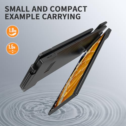 Image of 14 inch Laptop Screen Extender - Upgraded FHD 1080P IPS Triple Portable Monitor: 300% More Efficient, Ultra-Slim Travel Display for 13-17.3 inch Laptops,with Stand Plug & Play for Windows /Chrome /Mac