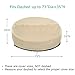 SunPatio Outdoor Daybed Cover, Heavy Duty Waterproof Round Canopy Sofa Bed Cover with Taped Seam, Patio Furniture Set Protector, All Weather Protection, 75