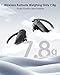 NDO Wireless Earbuds Bluetooth 5.3 Headphones Sport,IPX7 Waterproof Sports Earphones with Earhooks,48H Playtime,Lightweight 7.8g,Fast Charging Case,Noise Cancelling Mic for Running Gym Workout-Black