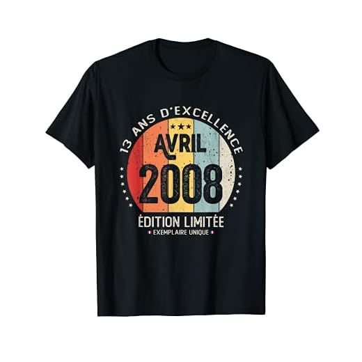 13 años, cumpleaños, niño, niña, regalo de mayo de 2008. Camiseta