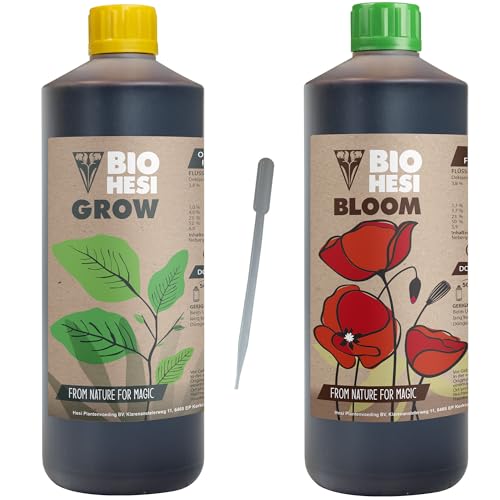 Hesi Bio Grow 1L & Bloom 1L Set - Organischer Dünger für optimales Wachstum & Blüte
