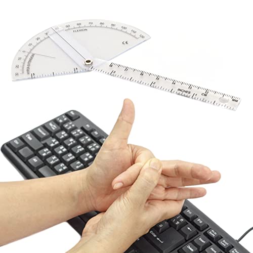Regla Ortopédica Protractor Transparente Plástico 120° miniatura 3