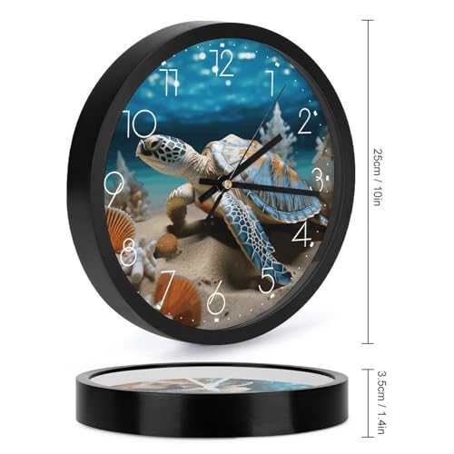 Horloge murale à piles avec chiffres grands lisibles sans bruit