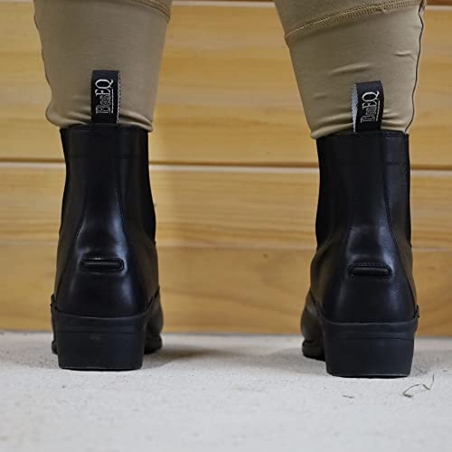 One Stop Equine Shop Baseq Nora Leather Children’s Zip Up Paddock Boot Black 1 #TOP2