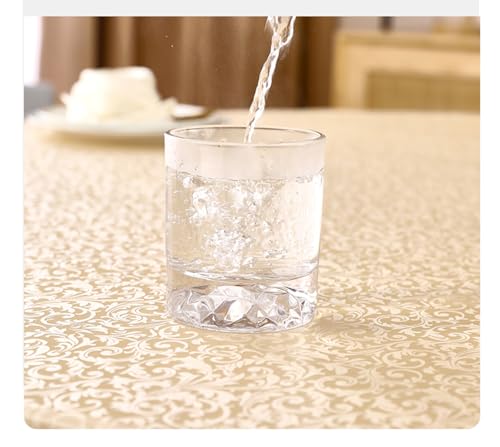 Nappe rectangulaire imperméable haut de gamme en PVC rouge pour table basse et table de thé - 6