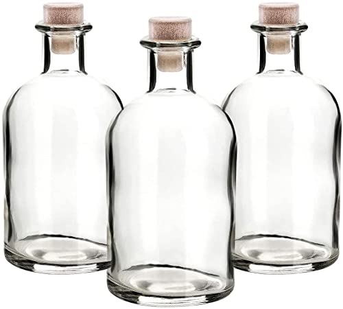 Casavetro heldere kurk Stop lege glazen flessen 250 ml Herbruikbare kurk deksels-luchtdicht voor Sloe Gin azijn bier Cider Soda wodka en Water (12 x 250 ml) - Image 4