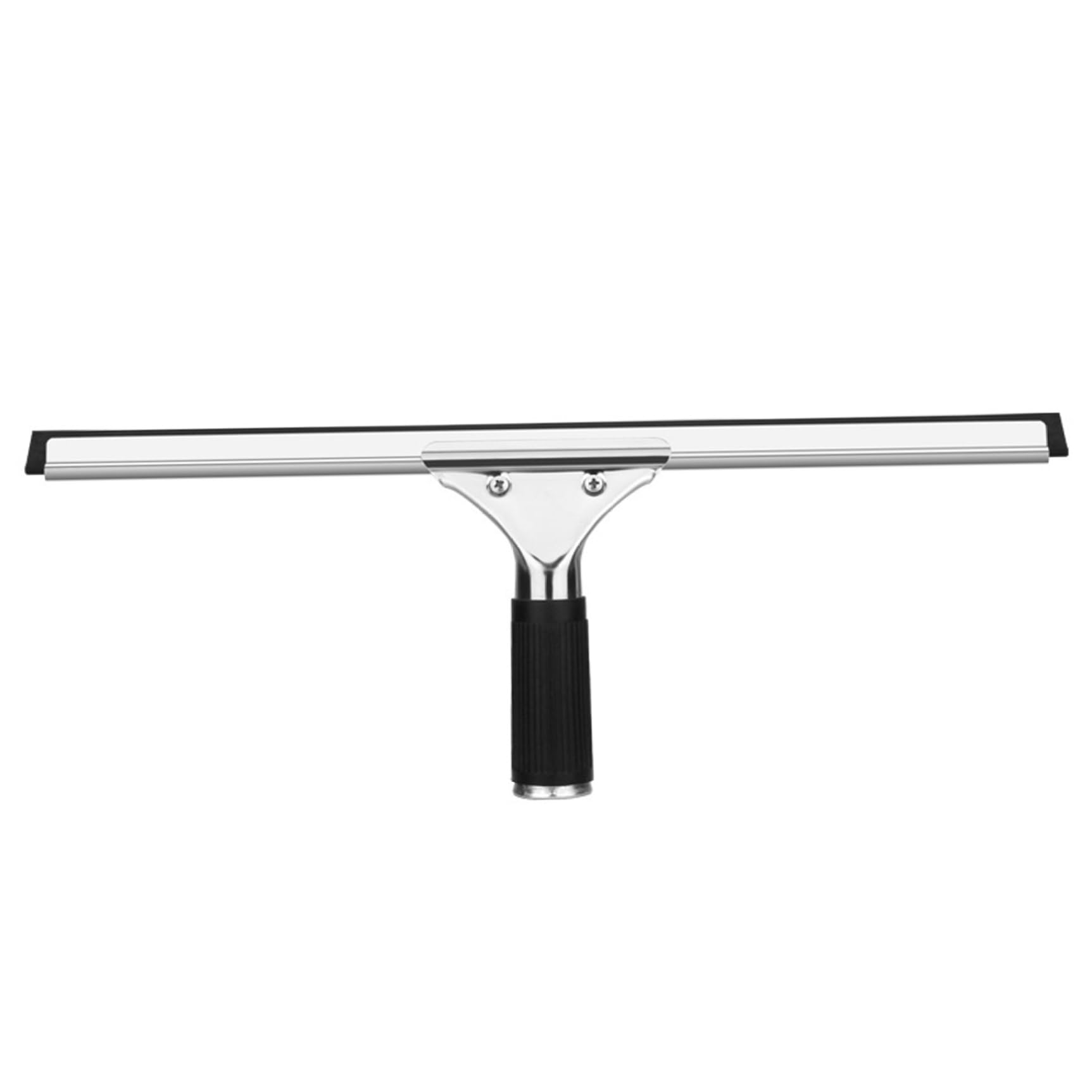 Ameble Shower Squeegee for Tile Shower Walls, 45cm Squeegee for Glass Doors, Black Rubber & Stainless Steel Glass Door, No Pole – Ideal Bathroom, Tile Walls, Window Cleaning