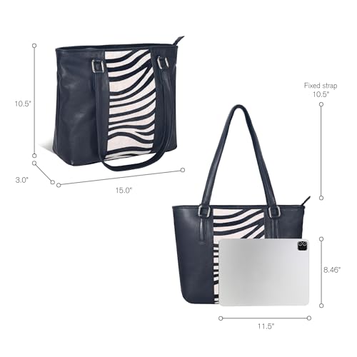 Image of Leather Purse For Women - Real Leather Tote For Women - Ladies Shoulder Handbag For Work, Travel, Casual Use